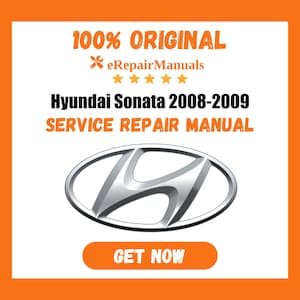 Hyundai Sonata 2008-2009 Service Repair Manual Workshop Guide Instant Download PDF