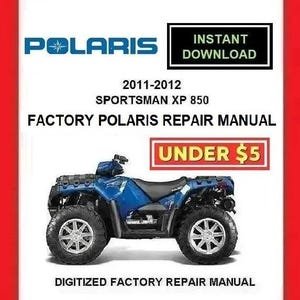 2011-2012 POLARIS SPORTSMAN XP 850 Factory Service Repair Manual pdf Download