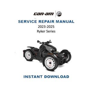 Can-Am Ryker Series Service Manual | 2023-2025 Motorcycle Repair Guide | Instant Digital Download | PDF