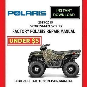 2013-2015 POLARIS SPORTSMAN 570 EFi Factory Service Repair Manual pdf Download