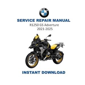 BMW R1250 GS Adventure K51 Service Manual | 2021-2025 Motorcycle Repair Guide | Instant Digital Download | PDF