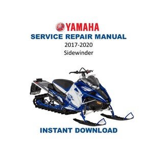 2017-2020 Yamaha Sidewinder Service Manual | Snowmobile Repair Guide | Instant Digital Download | PDF