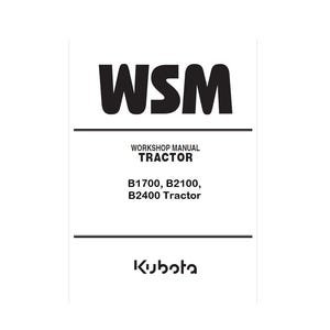 Kubota B1700, B2100, B2400 Tractor Repair Service Manual