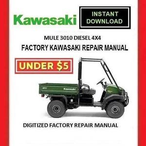 KAWASAKI MULE 3010 DIESEL 4X4 Factory Service Repair Manual pdf Download