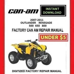 CAN-AM Outlander Renegade 500 650 800 Factory Service Repair Manual pdf Download