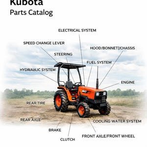 Kubota B21 Parts Catalog PDF Tractor Spare Parts Manual Digital Download