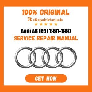 Audi A6 (C4) 1991-1997 Service Repair Manual Workshop Guide Instant Download PDF