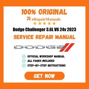 Dodge Challenger 3.6L V6 24v 2023 Service Repair Manual Workshop Guide Instant Download PDF