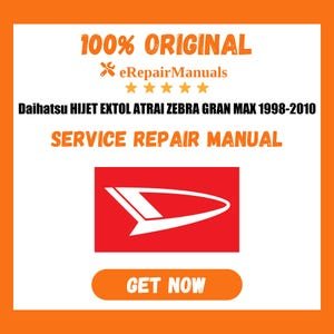Daihatsu Hijet 1998-2010 Service Repair Manual (PDF Download)