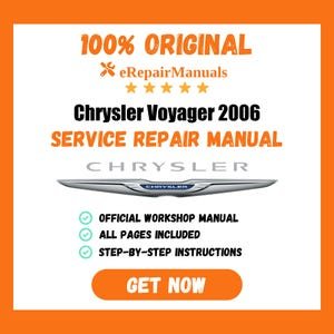 Chrysler Voyager 2006 Service Repair Manual Workshop Guide Instant Download PDF