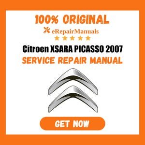 Citroen Xsara Picasso 2007 Service Repair Manual Workshop Guide Instant Download PDF