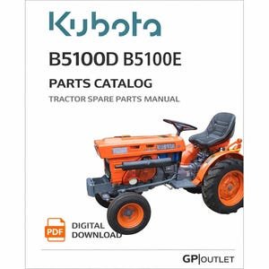 Kubota B5100D B5100E Parts Catalog | Tractor Spare Parts Manual Digital Download