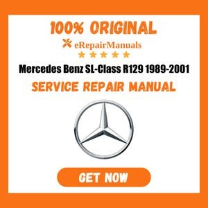 Mercedes Benz SL-Class R129 1989-2001 Service Repair Manual Workshop Guide Instant Download PDF