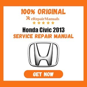Honda Civic 2013 Service Repair Manual Workshop Guide Instant Download PDF