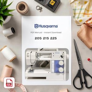 Husqvarna Viking 225 215 205 Sewing Machine Manual – Vintage User Guide (PDF Download)