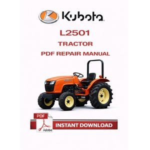 Kubota L2501 Tractor Repair Manual PDF