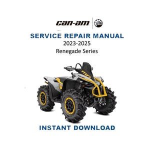 Can Am Renegade Series Service Manual | 2023-2025 ATV Repair Guide | Instant Digital Download | PDF