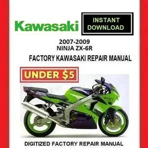 2007-2009 KAWASAKI NINJA ZX-6R Factory Service Repair Manual pdf Download