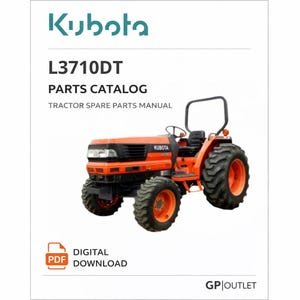 Kubota L3710DT Parts Catalog: Tractor Spare Parts Manual (PDF Download)