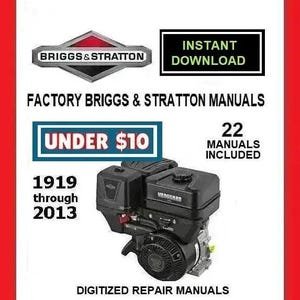 Briggs and Stratton Small Engine Service Repair Manuals (22) pdf download