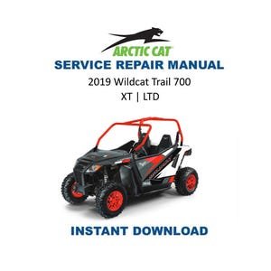 2019 Textron (Arctic Cat) Wildcat Trail Service Manual | UTV Repair Guide | Instant Digital Download | PDF