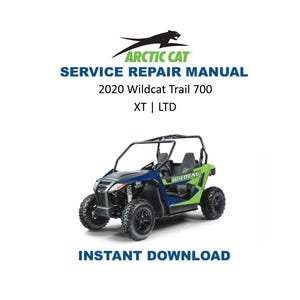 2020 Arctic Cat Wildcat Trail Service Manual | UTV Repair Guide | Instant Digital Download | PDF