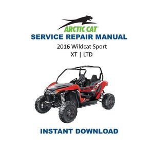 2016 Arctic Cat Wildcat Sport 700 Service Manual | UTV Repair Guide | Instant Digital Download | PDF