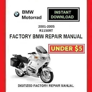 BMW R1150RT 2001-2005 Factory Service Repair Manual pdf Download