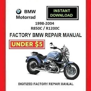 BMW R850C R1200C 1998-2004 Factory Service Repair Manual pdf Download