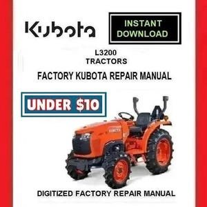 KUBOTA L3200 Tractors Workshop Service Repair Manual pdf Download