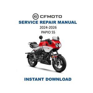 CFMOTO PAPIO SS 125 Service Repair Manual | 2024-2026 | Instant Digital Download | Pdf