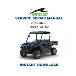 2023 Arctic Cat Prowler Pro 800 Service Manual | UTV Repair Guide | Instant Digital Download | PDF