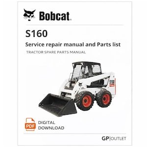 Bobcat S160 Parts Catalog: Tractor Spare Parts Manual (PDF Download)