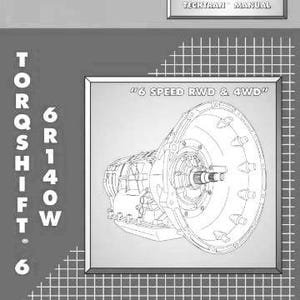 6R140 TechTran Transmission Service Rebuild Manual PDF | Ford TorqShift 6