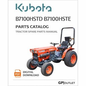 Kubota B7100HSTD B7100HSTE Parts Catalog PDF Digital Download Tractor Spare Parts Manual