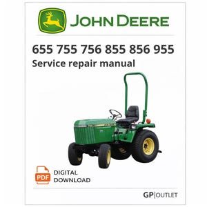John Deere Tractor Service Manual: 655 755 756 855 856 955 (PDF Download)