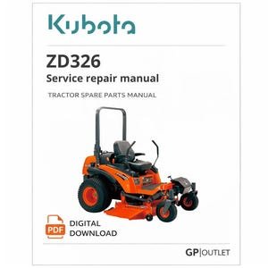 Kubota ZD326 Service Repair Manual PDF Digital Download PDF