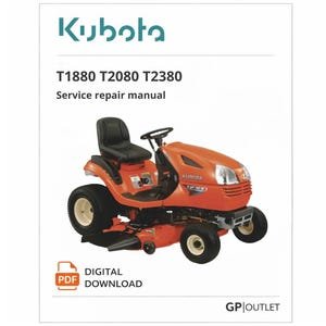 Kubota T1880 T2080 T2380 Service Repair Manual (PDF Download)