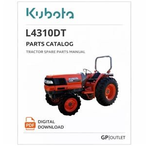 Kubota L4310DT Parts Catalog: Tractor Spare Parts Manual (PDF Download)
