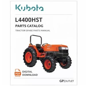 Kubota L4400HST Parts Catalog: Tractor Spare Parts Manual (PDF Download)