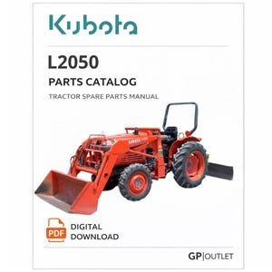 Kubota L2050 Parts Catalog: Tractor Spare Parts Manual (PDF Download)