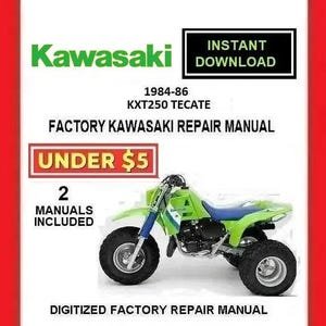 KAWASAKI KXT250 TECATE 1984-1986 Factory Service Repair Manual pdf Download
