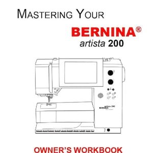 Bernina Artista 200 Sewing Machine Overlocker Serger Sewing machine PDF instruction manual in English Vintage PDF Download User Manual