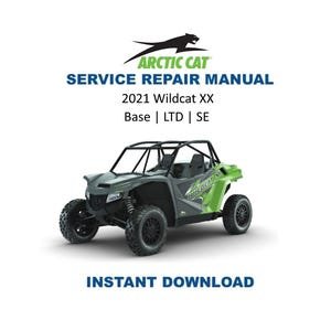 2021 Arctic Cat Wildcat XX Service Manual | UTV Repair Guide | Instant Digital Download | PDF