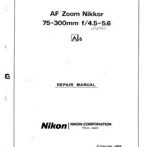il_300x300.7729465456_4xhq Nikon AF 75-300mm f4.5-5.6 - Service Manual - Repair Manual - Workshop Manual - PDF Download