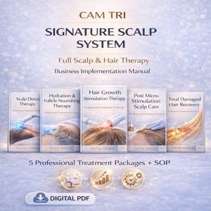 Cam Tri Signature Scalp System – Full Business Implementation Manual | 5 Treatment Packages + SOP | Digital PDF