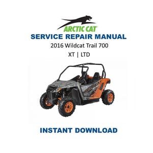 2016 Arctic Cat Wildcat Trail Service Manual | UTV Repair Guide | Instant Digital Download | PDF