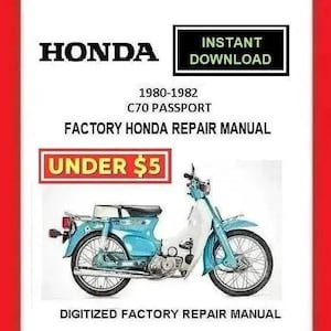 HONDA C70 PASSPORT 1980-1982 Factory Service Repair Manual pdf Download