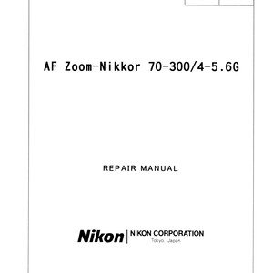 il_300x300.7731733368_l27n Nikon AF 70-300mm f4-5.6G - Service Manual - Repair Manual - Workshop Manual - PDF Download