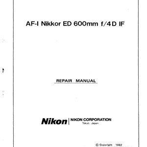 il_300x300.7731752518_cz5t Nikon AF-I 600mm f4D - Service Manual - Repair Manual - Workshop Manual - PDF Download